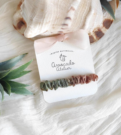 Plant Dyed Silk Scrunchie, Organic Anti-Frizz Hair Tie, Natural Dye Gift